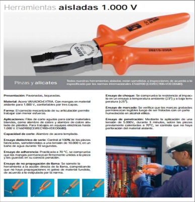 Pinzas Y Alicates Aislados 1.000V